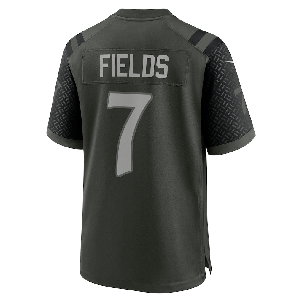 Perkns NY.Jets #7 Justin Fields Gotham Green 2025 Rivalries Collection Game Jersey