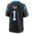 Perkns C.Panthers #1 Dad Black Game Jersey