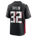 Perkns A.Falcons #32 Keith Taylor Black Team Game Jersey
