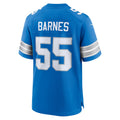 Perkns D.Lions #55 Derrick Barnes Blue Team Game Jersey