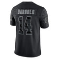 Perkns C.Panthers #14 Sam Darnold Black RFLCTV Limited Jersey