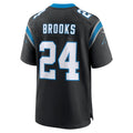Perkns C.Panthers #24 Jonathon Brooks Black Game Jersey