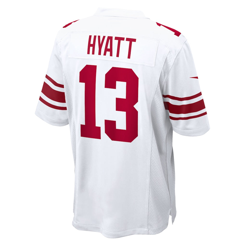Perkns NY.Giants #13 Jalin Hyatt White Game Jersey