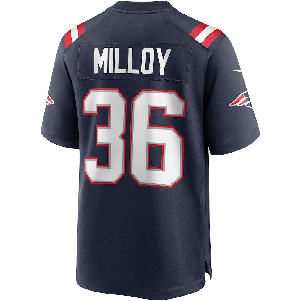 Perkns NE.Patriots #36 Lawyer Milloy Navy Game Retired Player Jersey