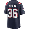 Perkns NE.Patriots #36 Lawyer Milloy Navy Game Retired Player Jersey