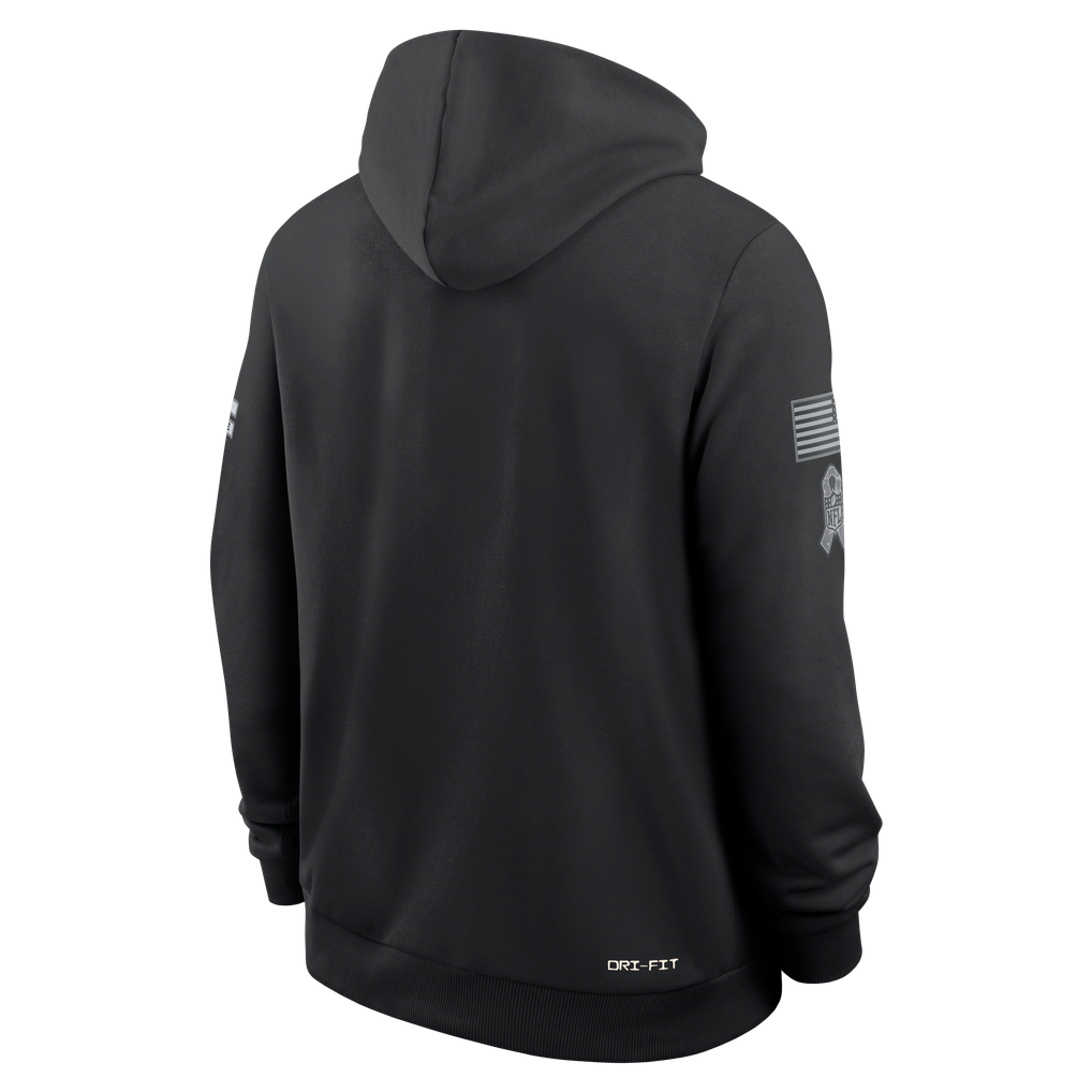 Perkns C.Bengals Black 2026 Salute to Service Sideline Dri-FIT Pullover Hoodie Jerseys