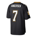 Perkns NO.Saints #7 Morten Andersen Mitchell & Ness Black Retired Player Legacy Replica Jersey
