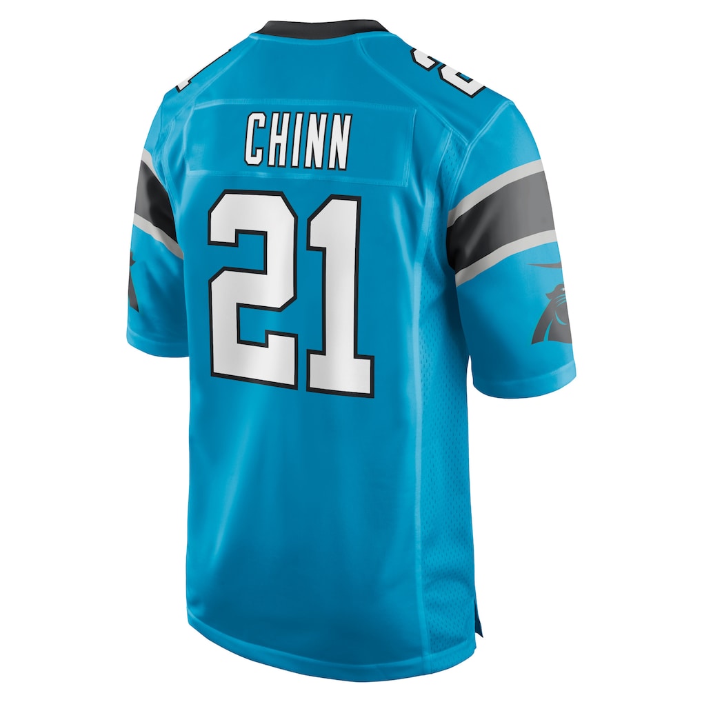Perkns C.Panthers #21 Jeremy Chinn Blue Game Jersey
