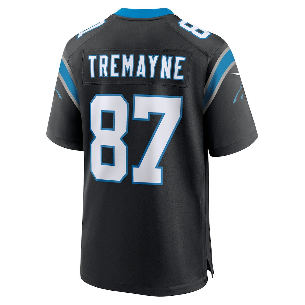 Perkns C.Panthers #87 Brycen Tremayne Black Team Game Jersey