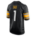 Perkns P.Steelers #1 Dad Black Game Jersey