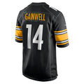 Perkns P.Steelers #14 Kenneth Gainwell Black Team Game Jersey